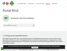 Tablet Screenshot of portalrind.de